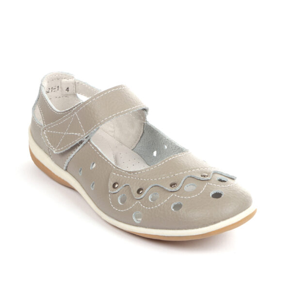 Geena Velcro Pump Grey Style 2621 3825 | ChicShoetique