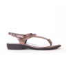 Froggie 10732 3983 Pewter Genuine Leather Spaghetti Sandal - View 2 | ChicShoetique