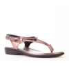 Froggie 10732 3983 Pewter Genuine Leather Spaghetti Sandal - View 5 | ChicShoetique