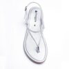 Froggie 10732 3998 Silver Genuine Leather Spaghetti Sandal - View 5 | ChicShoetique