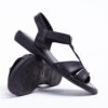 Froggie 11016 5070 Black Leather T Bar Sandal - View 2 | ChicShoetique