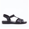 Froggie 11016 5070 Black Leather T Bar Sandal - View 4 | ChicShoetique