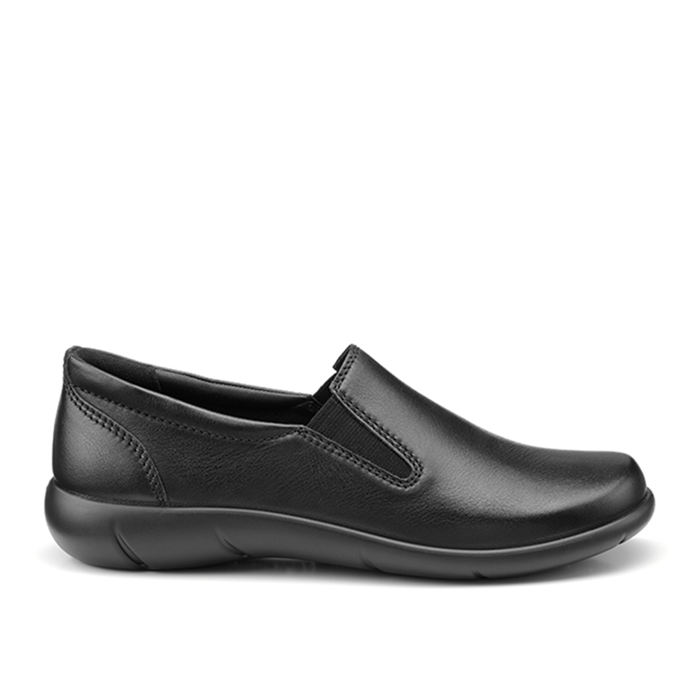 Hotter Glove 3815 Black Ladies Slip On Shoe | ChicShoetique