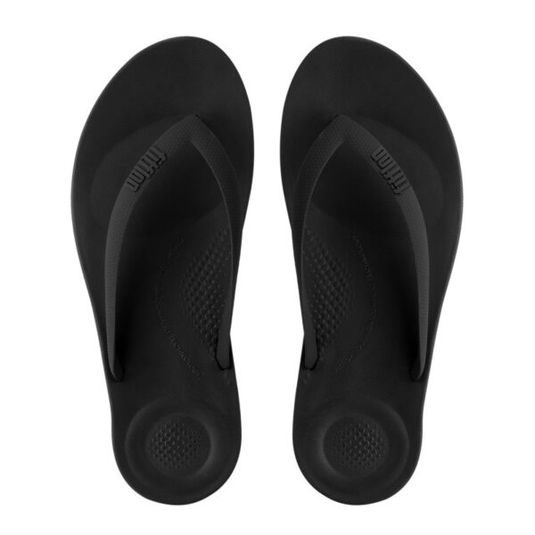 FitFlop iQushion Mens Sandal Black | ChicShoetique