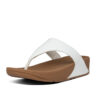 Fitflop Lulu 364 White Ladies Leather Sandal - View 6 | ChicShoetique