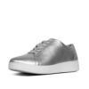 FitFlop Rally Silver Lace Up Sneaker | ChicShoetique