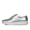 FitFlop Rally Silver Lace Up Sneaker - View 5 | ChicShoetique