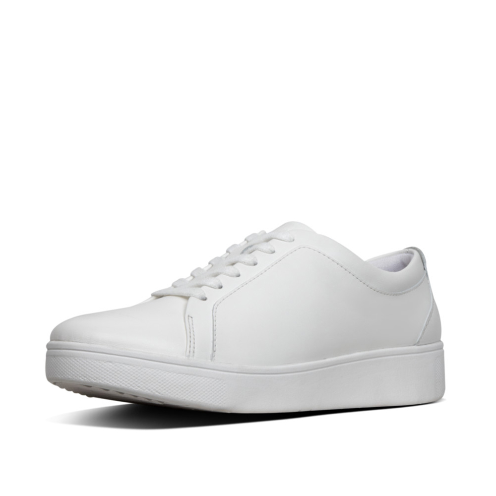 FitFlop Rally White Lace Up Sneaker | ChicShoetique