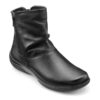 Hotter Whisper 1615 Black Leather Ankle Boot - View 2 | ChicShoetique