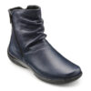 Hotter Whisper 1617 Navy Leather Ankle Boot - View 3 | ChicShoetique