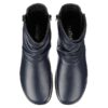 Hotter Whisper 1617 Navy Leather Ankle Boot - View 2 | ChicShoetique