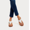 Fitflop Lulu 364 White Ladies Leather Sandal - View 4 | ChicShoetique