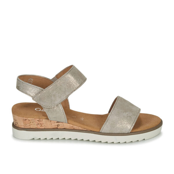 Gabor Wedge Sandal Metallic | ChicShoetique