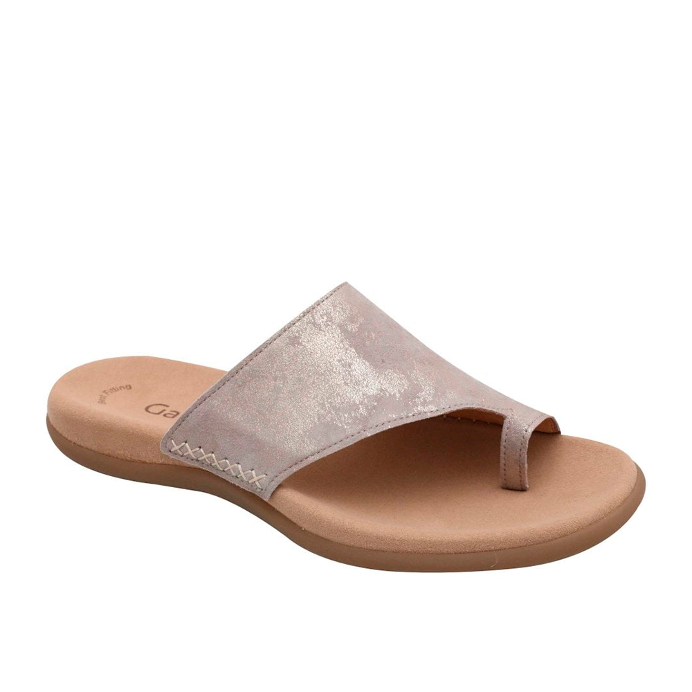 Gabor Metallic Leather Sandal | ChicShoetique