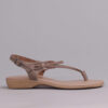 Froggie 10732 3992 Stone Genuine Leather Spaghetti Sandal - View 3 | ChicShoetique