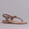 Froggie 10732 3992 Stone Genuine Leather Spaghetti Sandal | ChicShoetique
