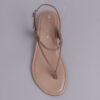 Froggie 10732 3992 Stone Genuine Leather Spaghetti Sandal - View 4 | ChicShoetique