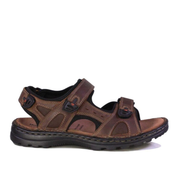 Hush Puppies Big Guy 1115 Genuine Panama Leather Mens Sandal Tan | ChicShoetique