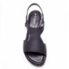 Froggie 12104 Black Slingback T-Bar Flat Sandal Genuine Leather - View 2 | ChicShoetique