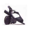 Froggie 12104 Black Slingback T-Bar Flat Sandal Genuine Leather - View 4 | ChicShoetique