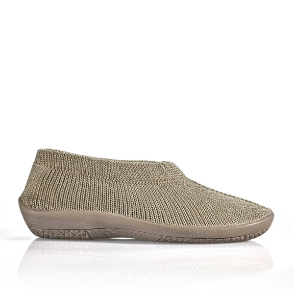 Plumex 2100 321 Beige Knitted Comfort Shoe | ChicShoetique