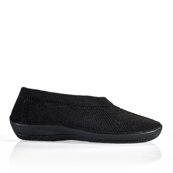 Plumex 2100 322 Black Knitted Comfort Shoe | ChicShoetique
