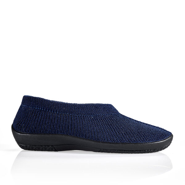 Plumex 2100 323 Navy Knitted Comfort Shoe | ChicShoetique