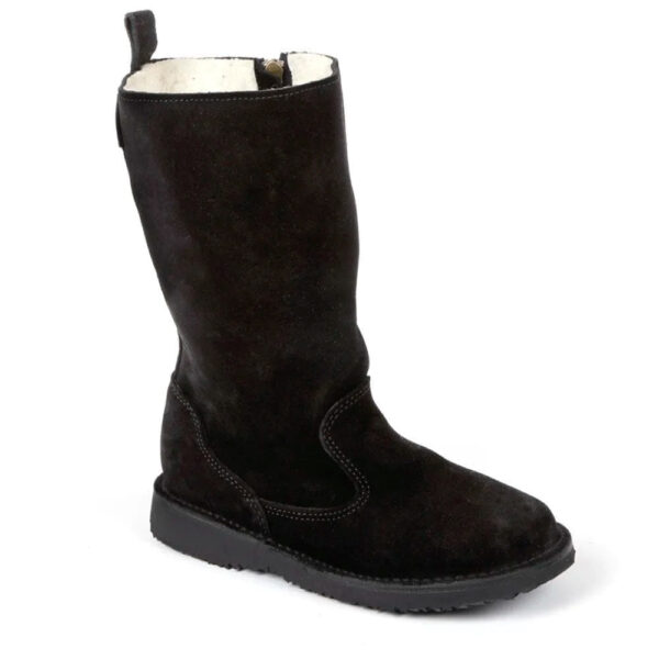 Freestyle Eskimo 1557 Black Suede Leather Three Quarter Boot | ChicShoetique
