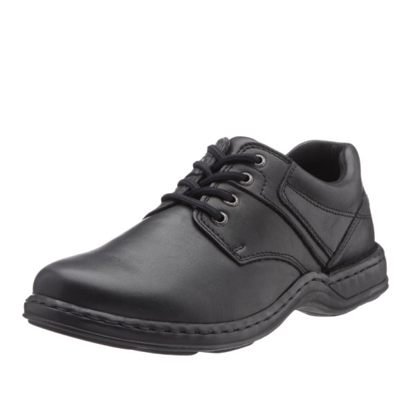Hush Puppies Bennett 1182 Black Lace Up Mens Shoes | ChicShoetique