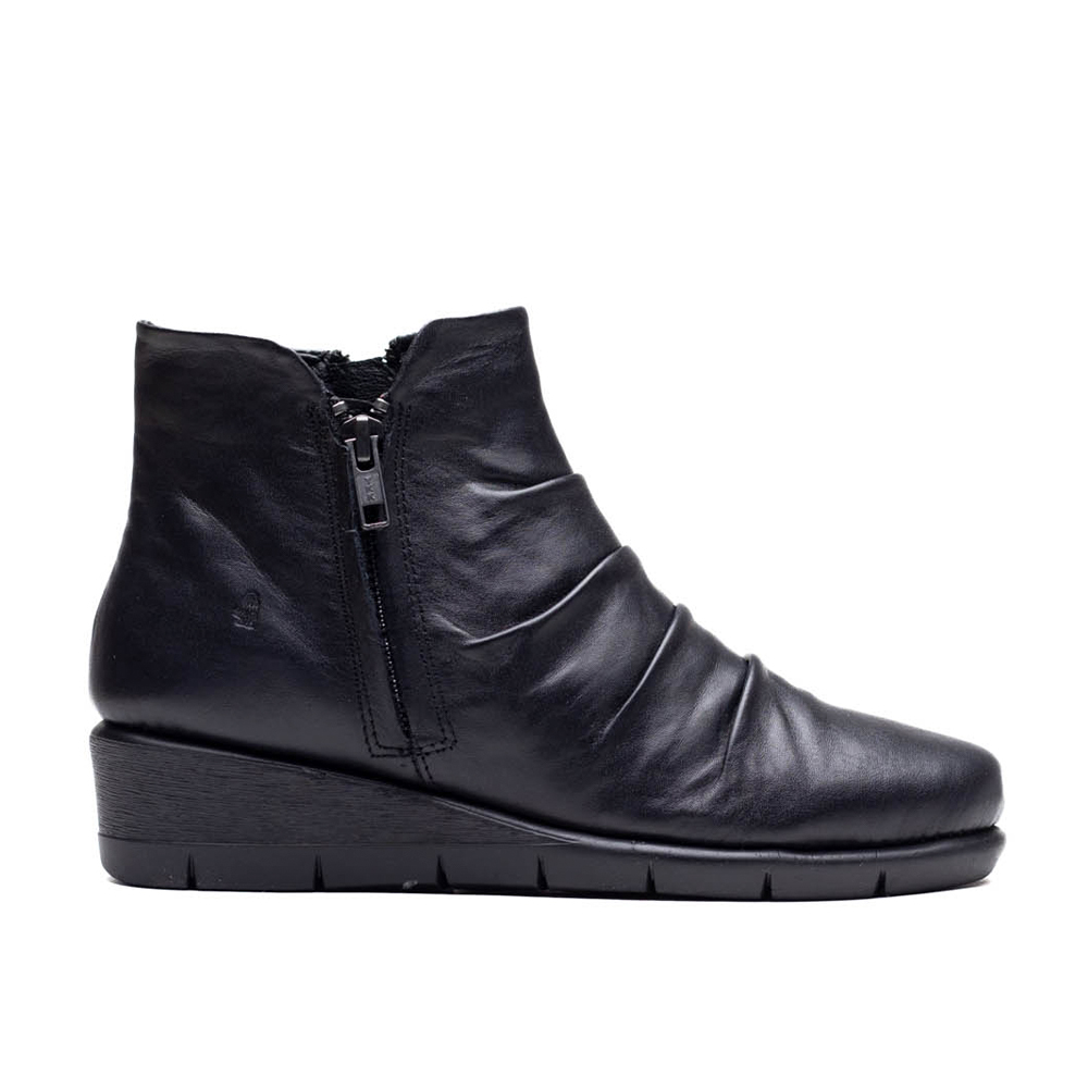 Hush Puppies Haylee 1806 Black Ankle Boots | ChicShoetique