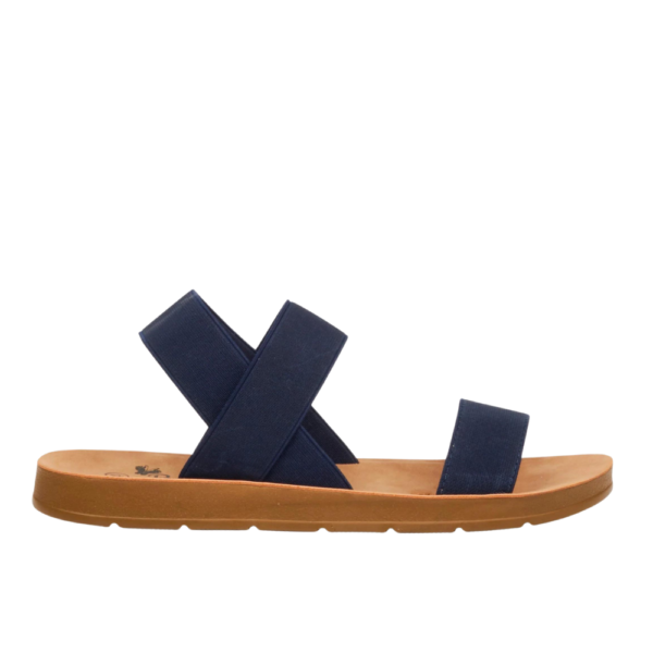 Butterfly Feet Zina 7 4071 Navy Ladies Sandals | ChicShoetique
