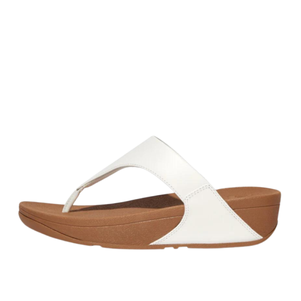 Fitflop Lulu 364 White Ladies Leather Sandal | ChicShoetique