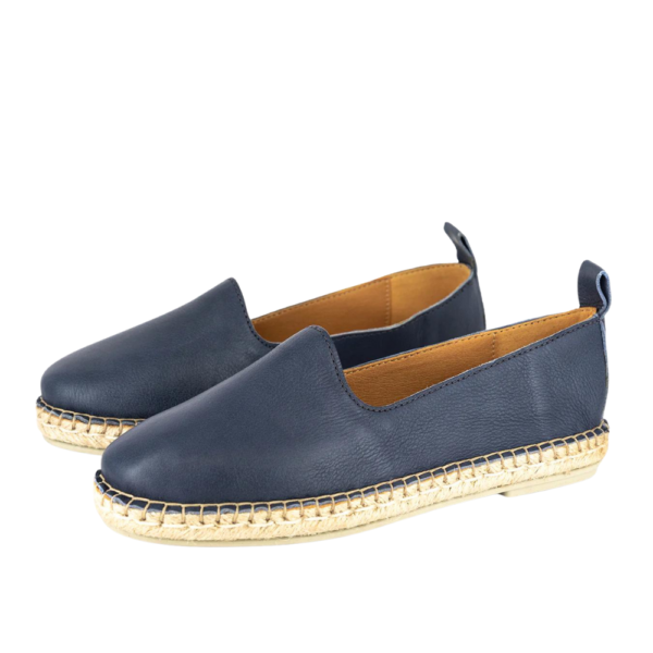 Tzonga Indzima 3247 Navy Ladies Leather Espadrille | ChicShoetique