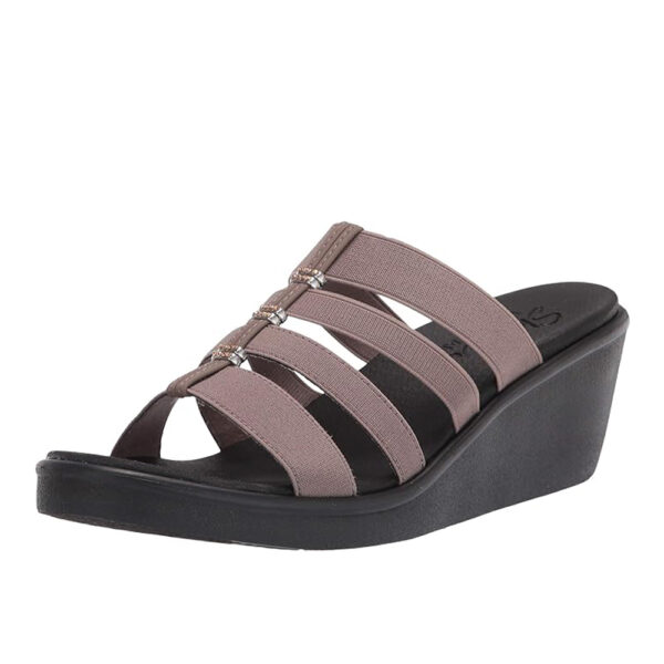Skechers 33215 3163 Blush Ladies Soft Foam Wedge Sandal | ChicShoetique