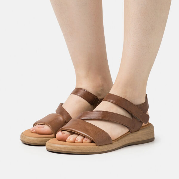 Gabor 22.733.54 3495 Tan Velcro Strap Sandal | ChicShoetique