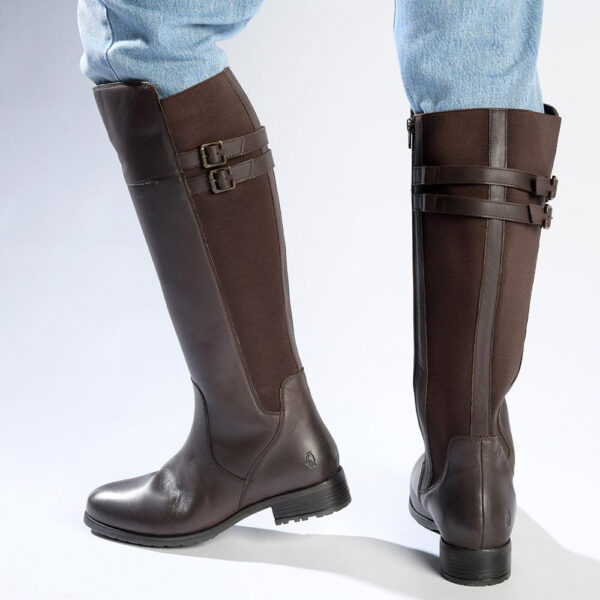 Hush Puppies Arla Genuine Leather Knee-High Boot Brown | ChicShoetique
