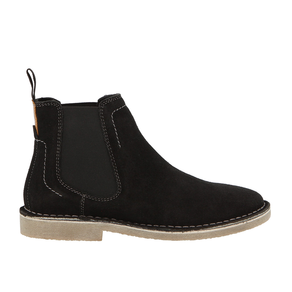 Hush Puppies Josie Genuine Leather Knee-High Suede Ankle Boot Black | ChicShoetique