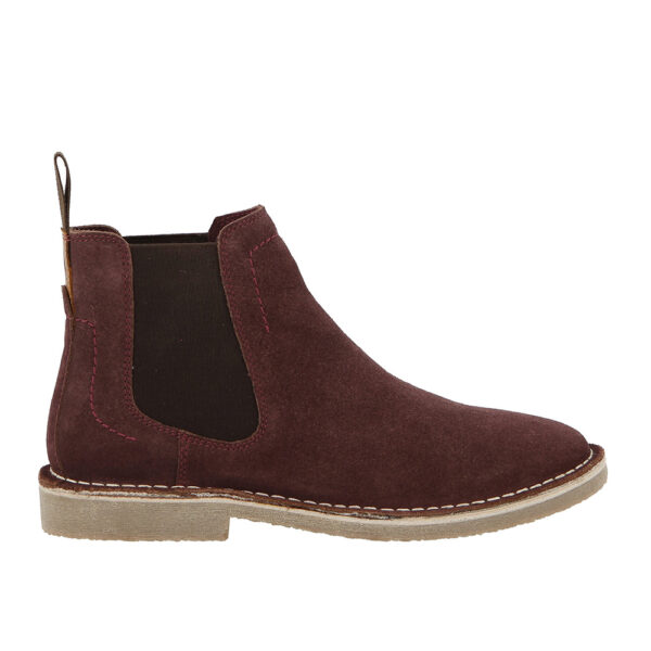 Hush Puppies Josie Genuine Leather Knee-High Suede Ankle Boot Burgundy | ChicShoetique