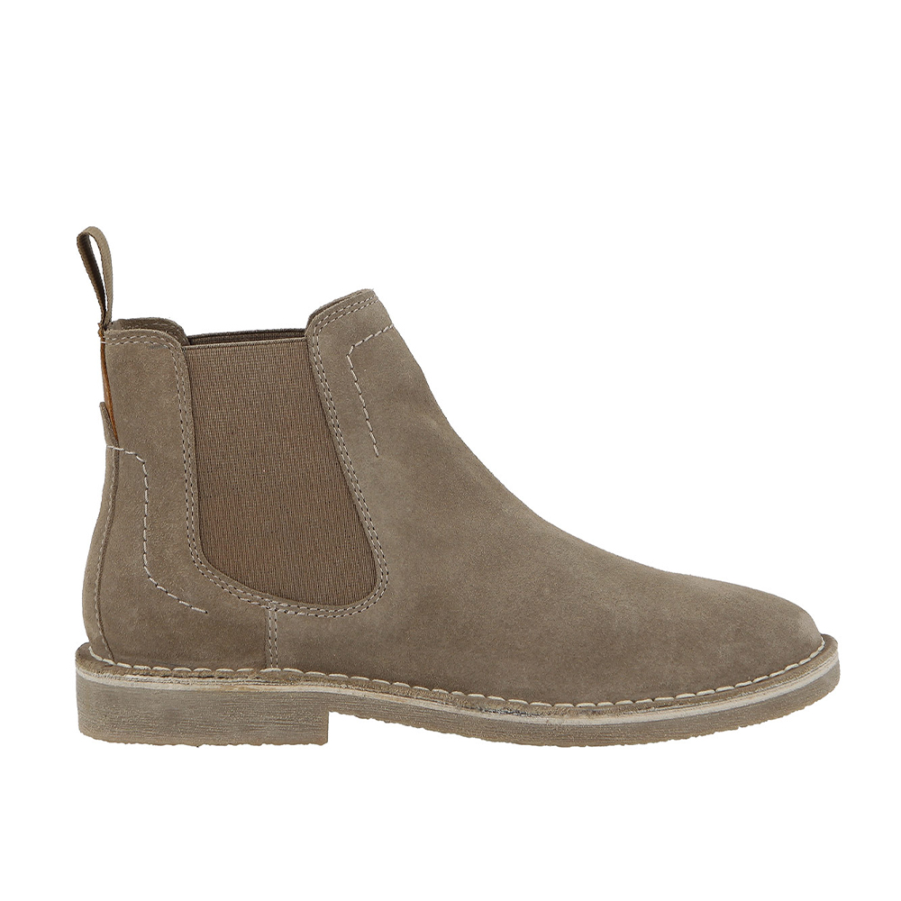 Hush Puppies Josie Genuine Leather Knee-High Suede Ankle Boot Beige | ChicShoetique