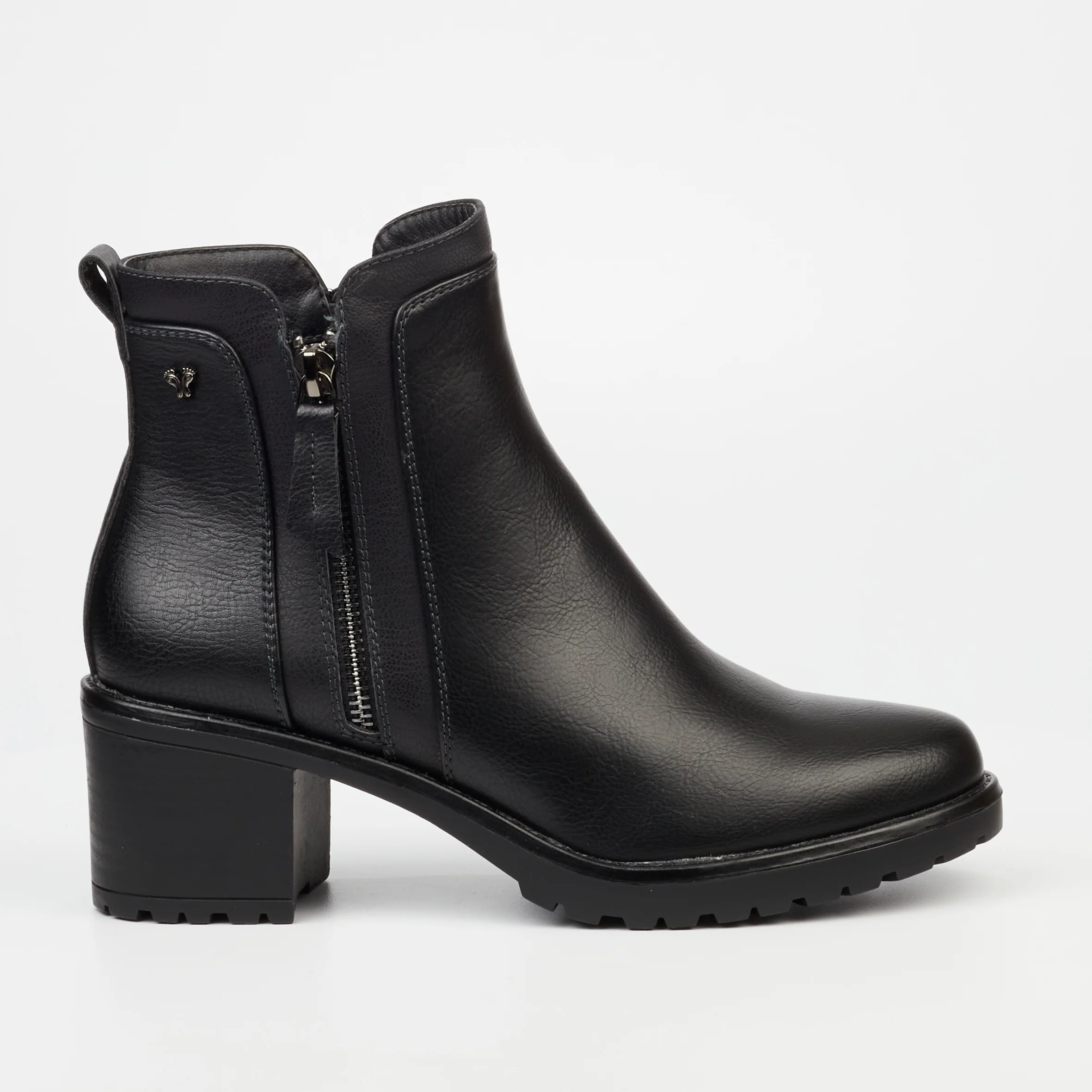 Butterfly Noxer 2 1808 Black Ladies Ankle Boot | ChicShoetique