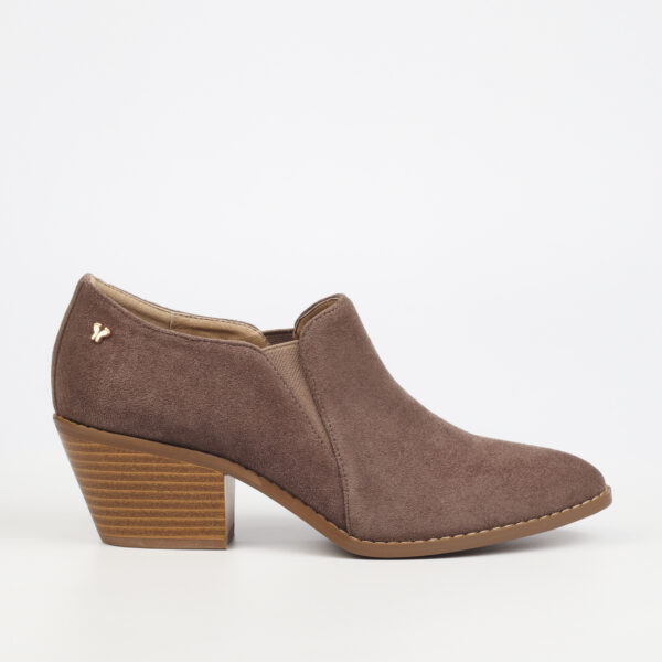 Butterfly Wren 1 1699 Taupe Suede Slip-On Boot | ChicShoetique