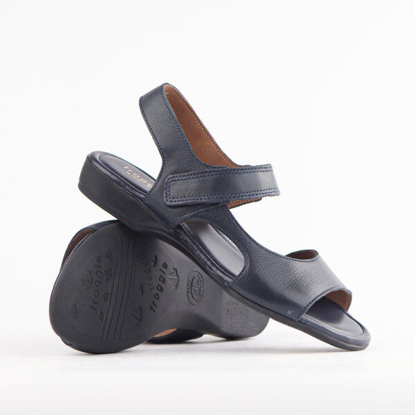 Froggie 12221 4067 Navy Wider Fit Slingback Sandal | ChicShoetique