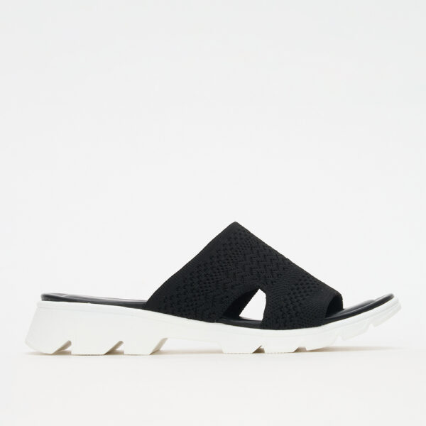 Geena 23ABT177 3756 Black Ladies Comfort Slide | ChicShoetique
