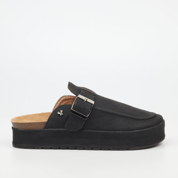 Butterfly Aruna 1 3802 Black Ladies Mules | ChicShoetique