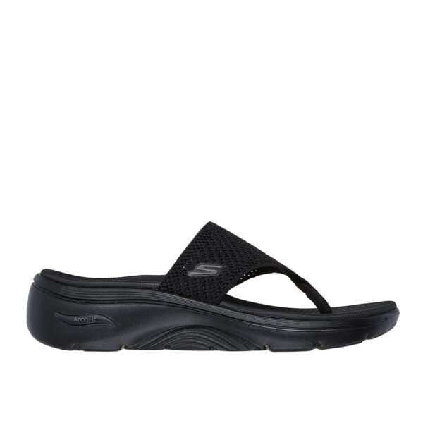 Skechers 140861 3850 Black Ladies Sandals | ChicShoetique