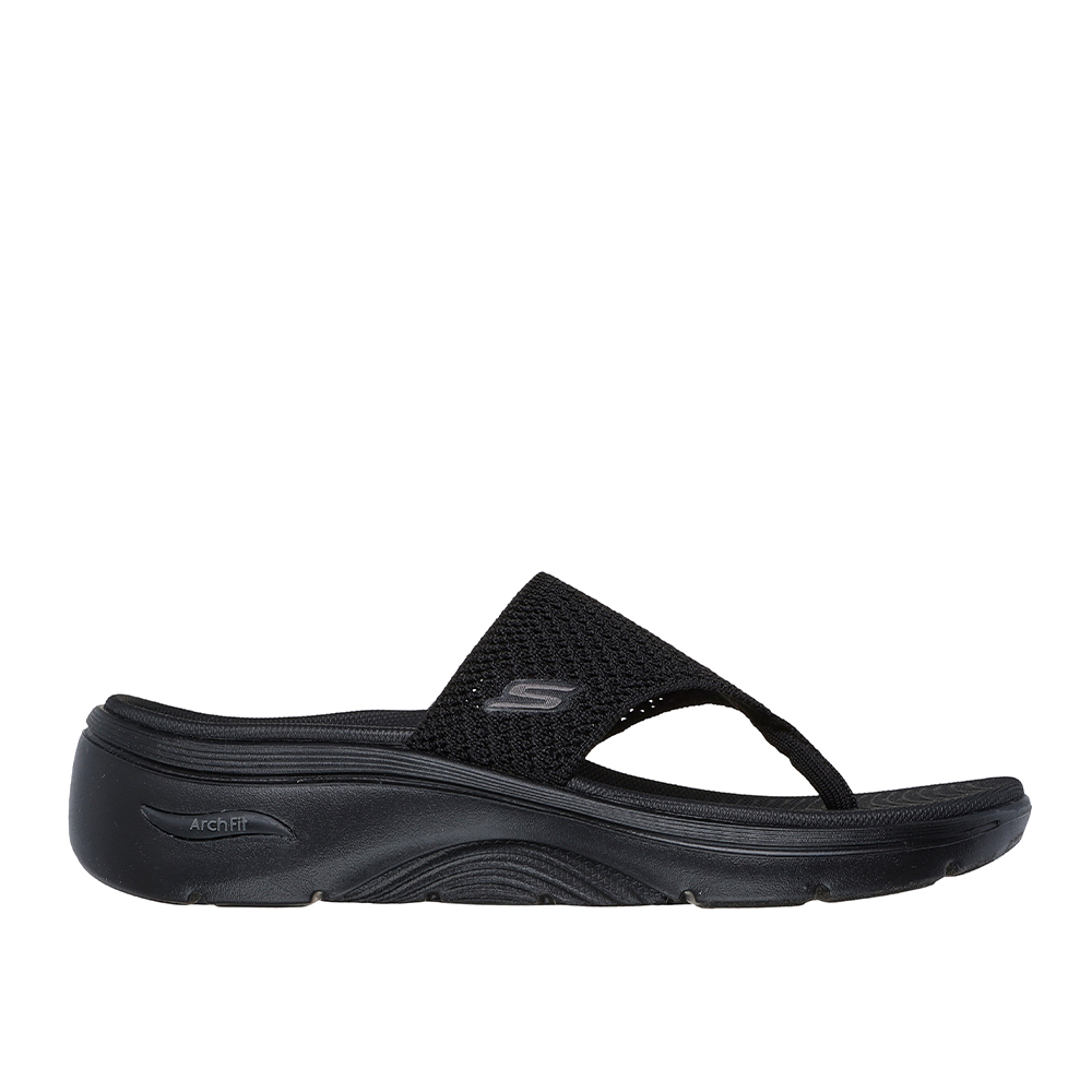 Skechers 140861 3850 Black Ladies Sandals | ChicShoetique