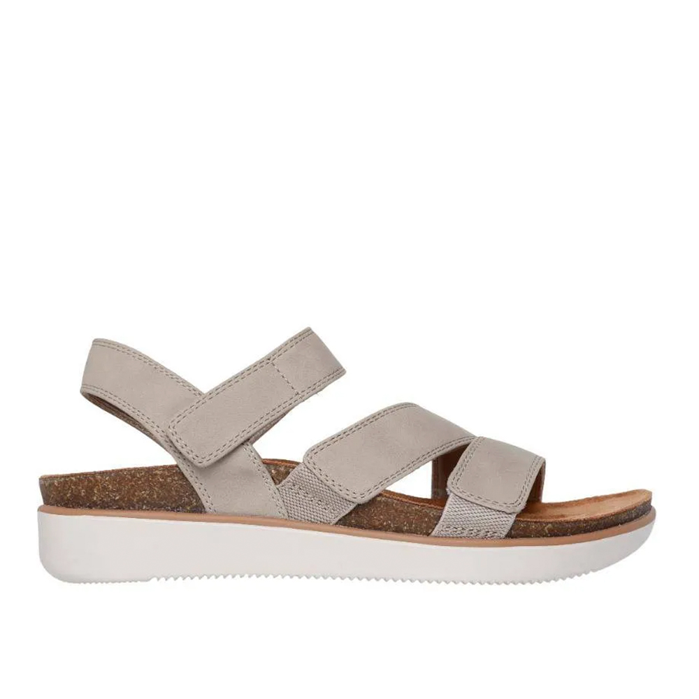 Skechers 163252 3816 Ladies Lifted Comfort Sandal Taupe – ChicShoetique