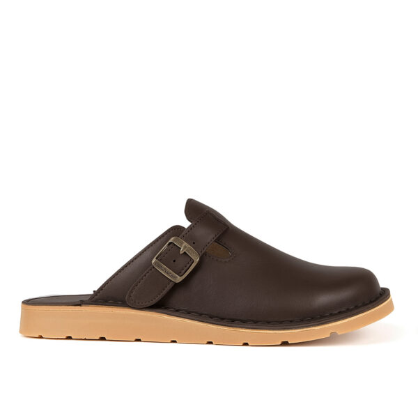 Freestyle Charlize 3885 Brown Premium Leather Clog | ChicShoetique