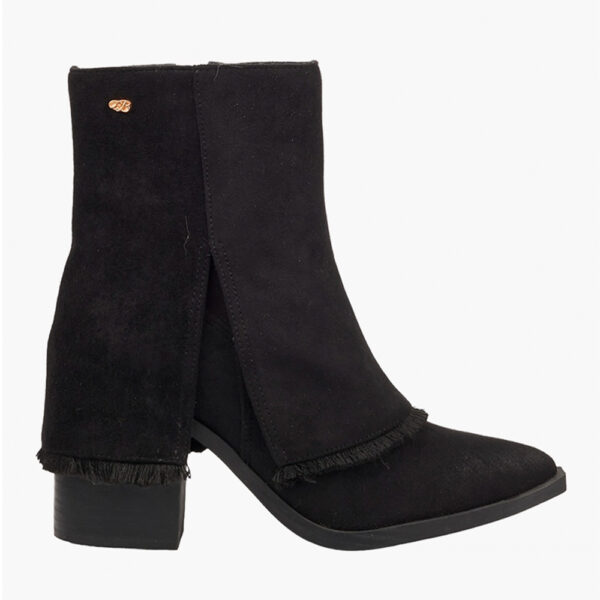 Miss Black Cactus 1 1733 Black Ladies Ankle Boot | ChicShoetique