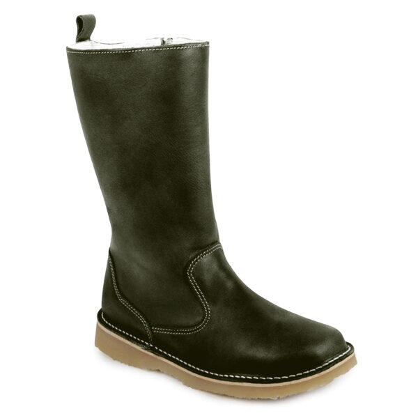 Freestyle Sutherland 907 Olive 100% wool-lined ladies premium leather boot | ChicShoetique